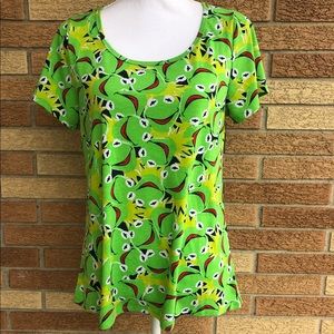 Kermit the Frog Lularoe Simply Comfortable Green T-Shirt Size M